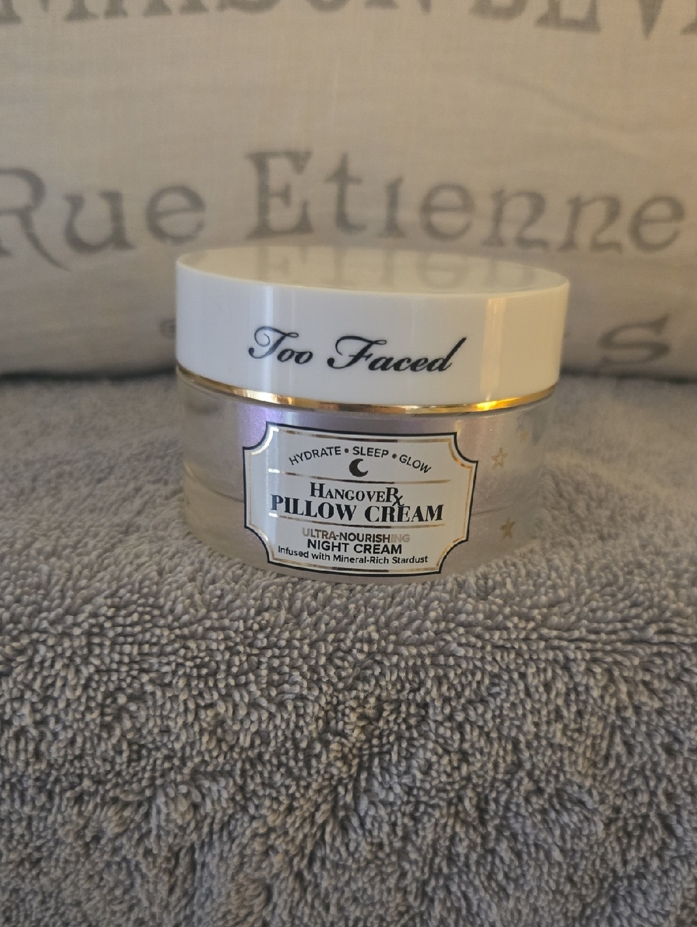 Too Faced Hangover Pillow Cream Night Moisturizer - White & Gold Accents